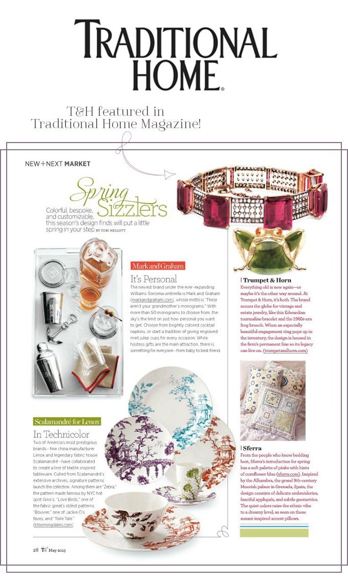 T&H Featured in Traditional Home Magazine!