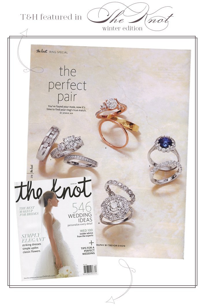 T&H Featured in The Knot Winter Edition!
