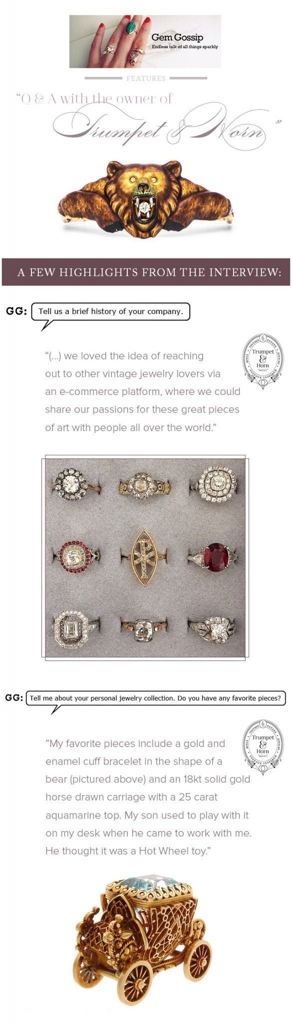 T&H Featured on Gem Gossip Jewelry Blog!