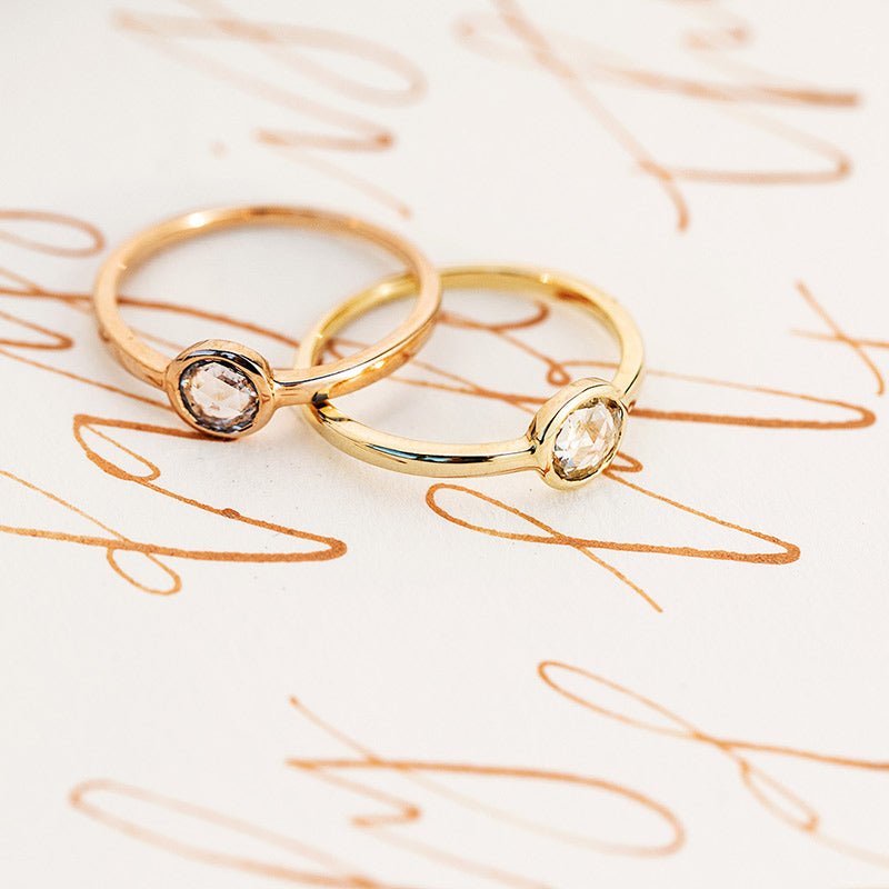 Explore Minimalist Style with a Simple Vintage Engagement Ring