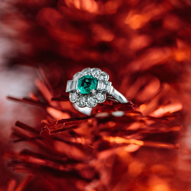 Let Love Bloom: The Vintage Flower Engagement Ring
