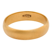Vintage 14k yellow gold classic wedding band
