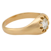 Victorian diamond 14k yellow gold engagement ring
