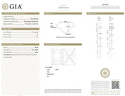 Art Deco GIA 2.14 carat Carré cut diamond 18k white gold ring