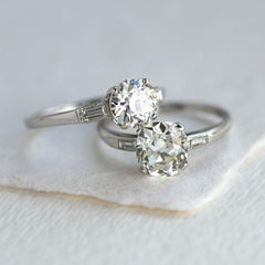 Art Deco 1.71ct Old Mine Cut Diamond Engagement Ring | Harrogate