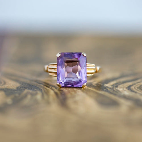 Fun 5.00ct Amethyst Cocktail Ring from the 1960s | Humboldt