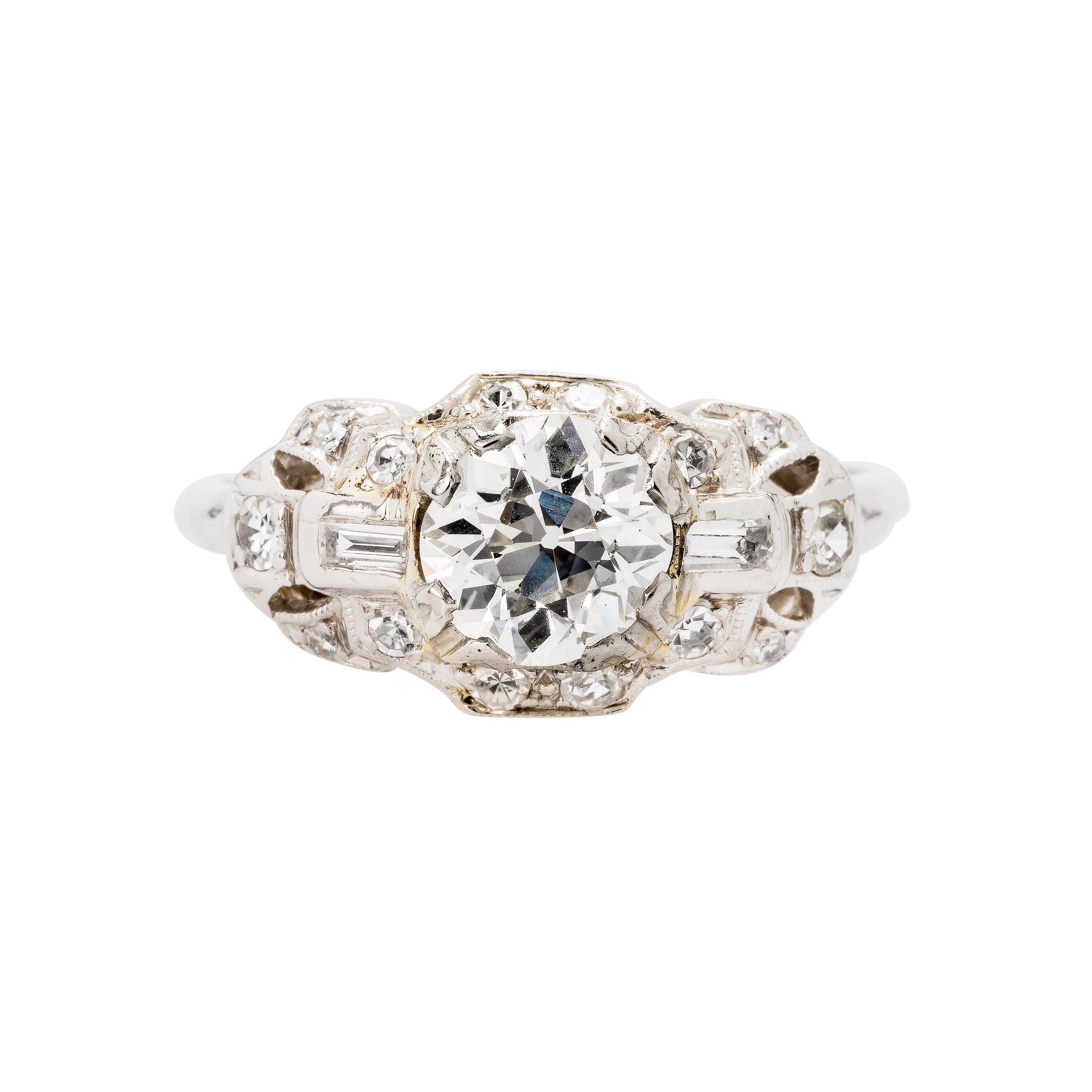 Eastover Art Deco Bombe Style Engagement Ring