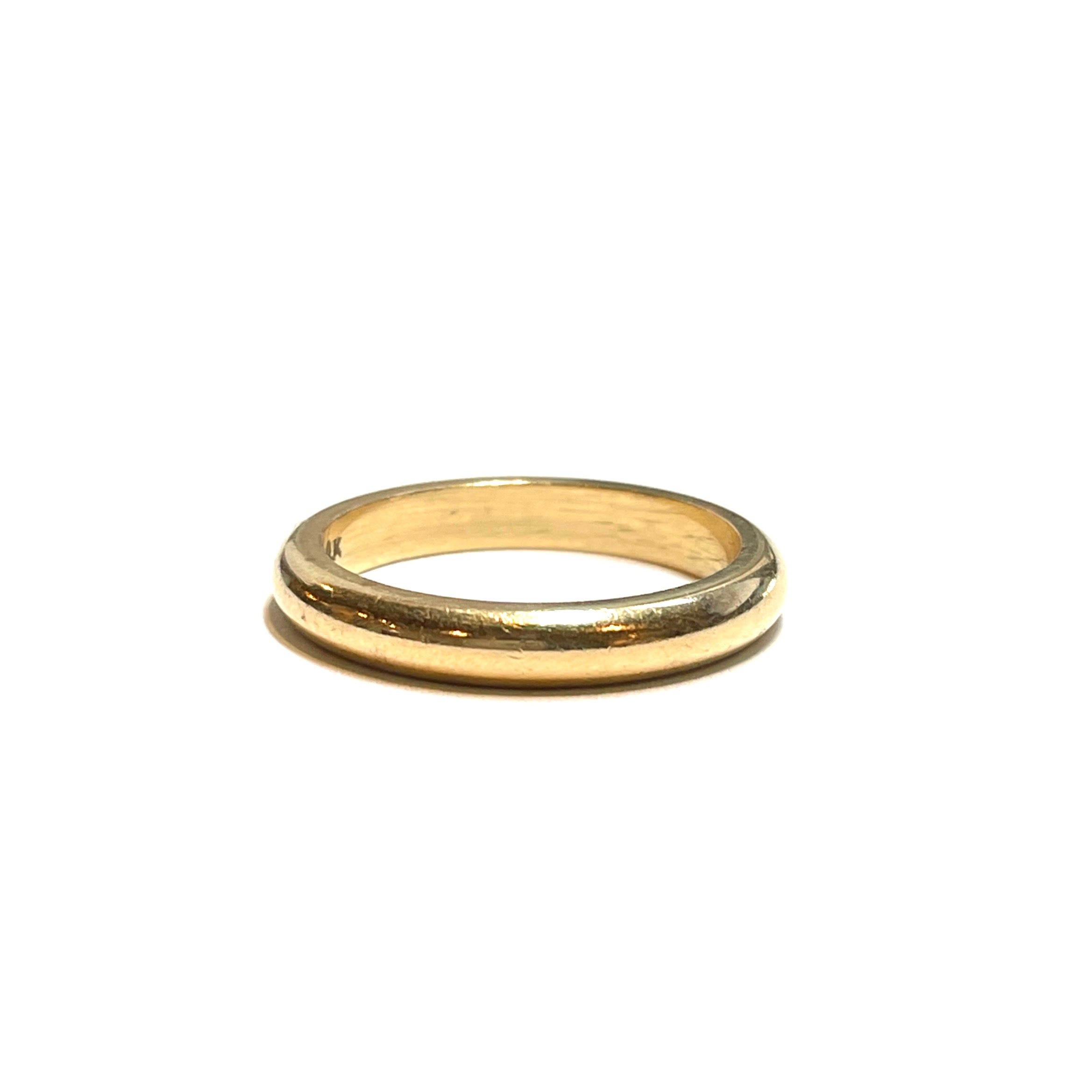 Vintage 14k Yellow Gold Half Round 3mm band Vintage 14k Yellow Gold Half Round 3mm band