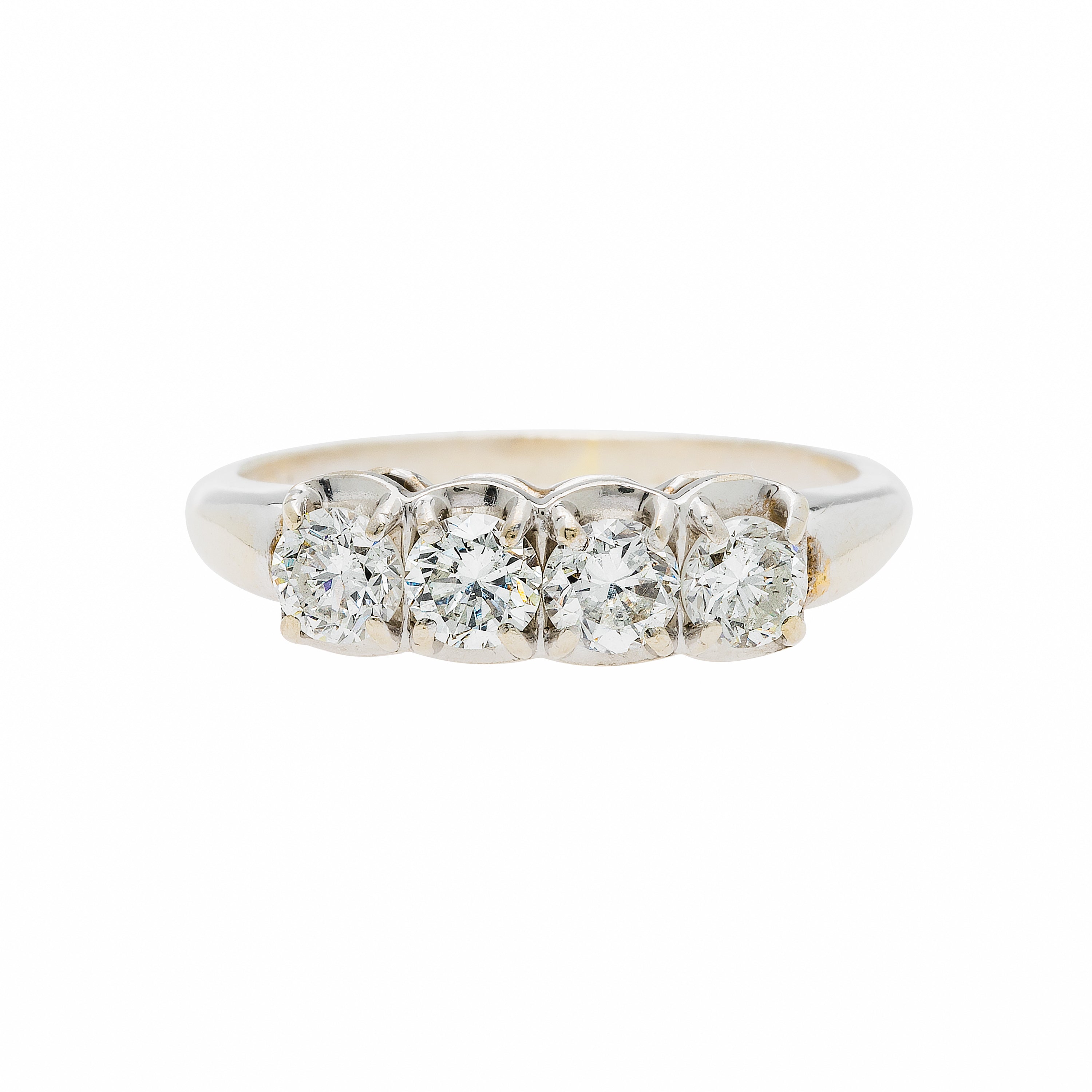 Newlands white gold contemporary diamond wedding band