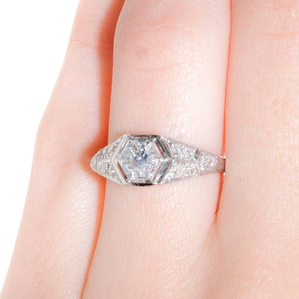 Art Deco Engagement Ring | Vintage Engagement Ring | Andrews from Trumpet & Horn