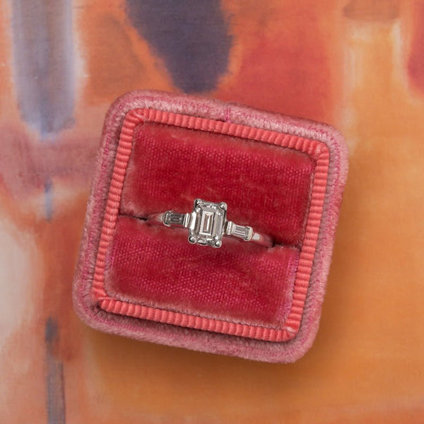 Modern Emerald Cut Diamond Engagement Ring | Ashford from Trumpet & Horn