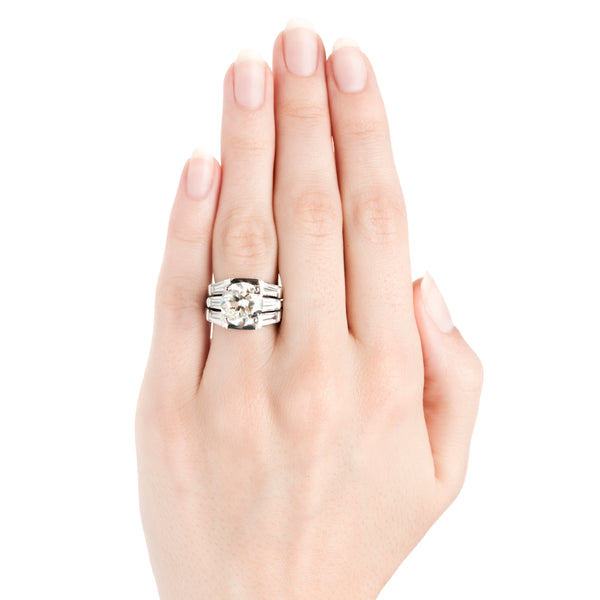 Belle Meade Vintage Diamond Solitaire Engagement Ring from Trumpet & Horn
