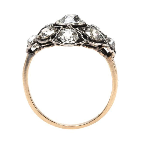 Impeccable Bombe Style Victorian Cluster Ring | Broken Arrow from Trumpet & Horn