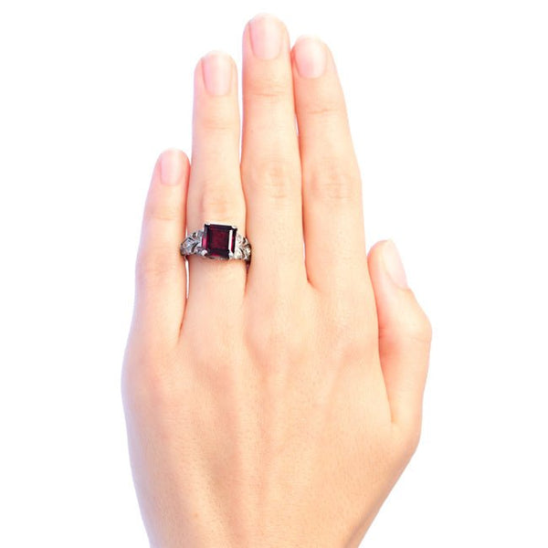 Late Art Deco Ring with Garnet | Bryce Canyon from Trumpet & Horn