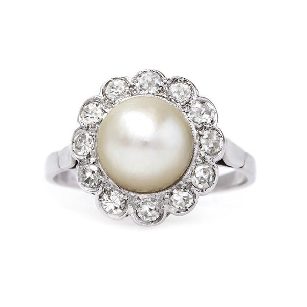Wonderfully Feminine Pearl and Diamond Ring | Calabasas from Trumpet & Horn