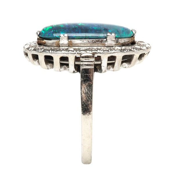 Art Deco Opal and Diamond Cocktail Ring | Canoe Hill from Trumpet & Horn