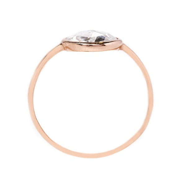Eco-Friendly Rose Cut Diamond Solitaire Ring | Capri from Trumpet & Horn