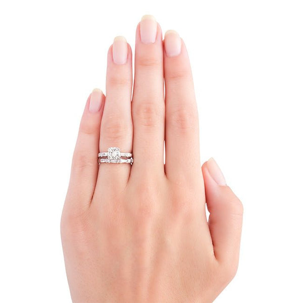 Retro Engagement Ring Set | Clarendon from Trumpet & Horn