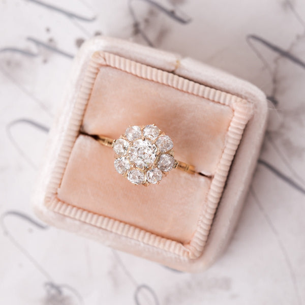 Classic Victorian Rose Gold Cluster Ring | Desert Rose from Trumpet & Horn