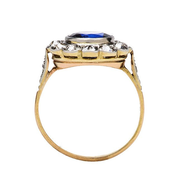 Antique Sapphire Engagement Ring | Victorian Sapphire Engagement Ring 