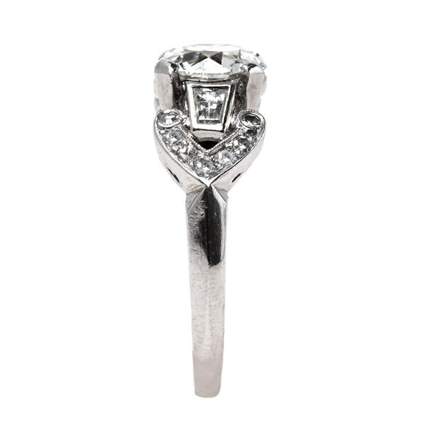 Vintage Art Deco Unique Diamond Engagement Ring