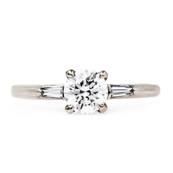 Franklin Vintage Simple Diamond Solitaire Engagement Ring from Trumpet & Horn