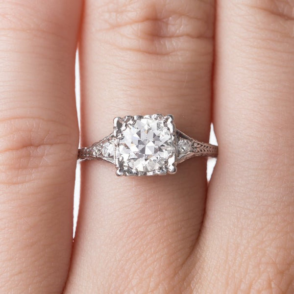 Remarkable Geometric Art Deco Engagement Ring | Grant Park from Trumpet & Horn