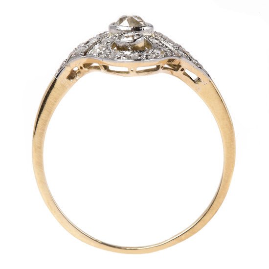 Delicate Edwardian Navette Style Ring | Hansberry from Trumpet & Horn