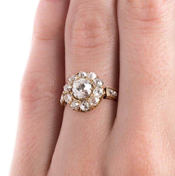 Victorian Cluster Ring with Old Mine Cut Center | Haven Lane from Trumpet & Horn