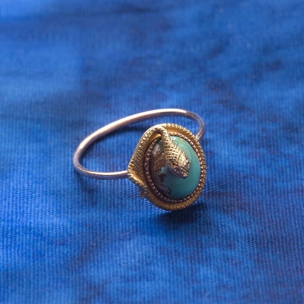 Victorian Turquoise Snake Ring | Langston from Trumpet & Horn
