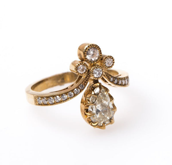 Victorian Vintage Inspired Engagement Ring | Vintage Engagement Ring 