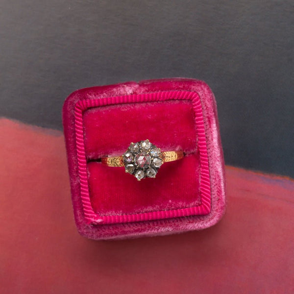 Jacksboro Vintage Gold Flower Engagement Ring from Trumpet & Horn