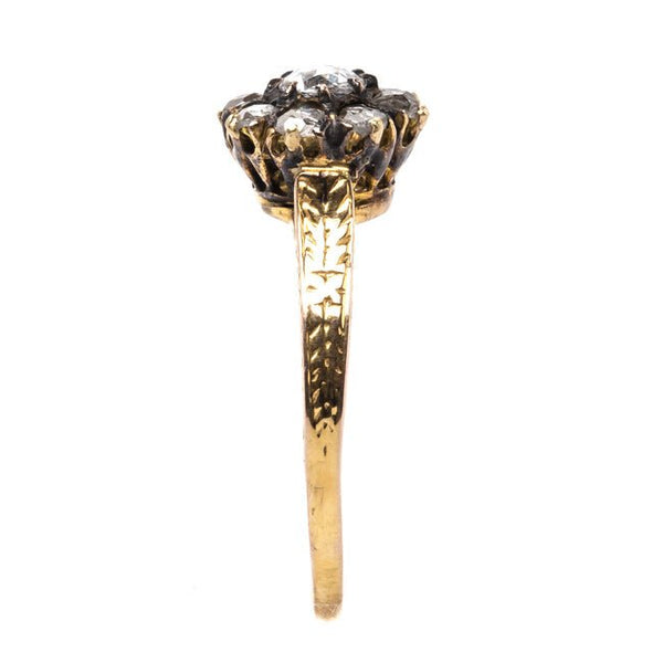 Jacksboro Vintage Gold Flower Engagement Ring from Trumpet & Horn
