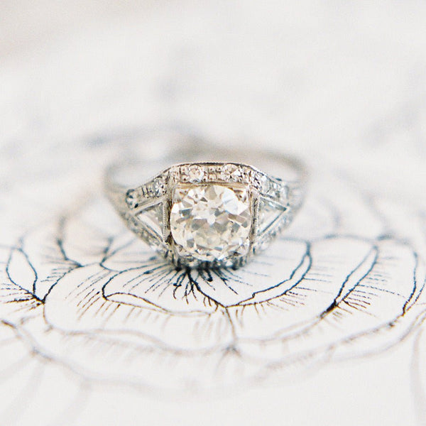 Vintage Art Deco Engagement Ring | Photo by Kayla Barker