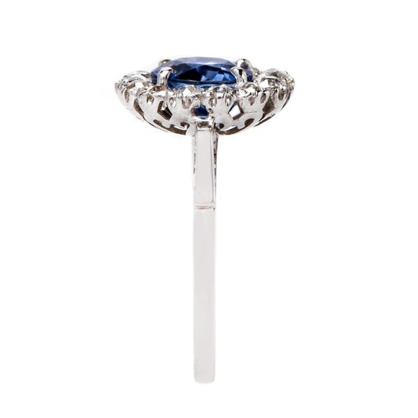 Delightful Purplish Blue Sapphire Halo Ring | Kennoway from Trumpet & Horn