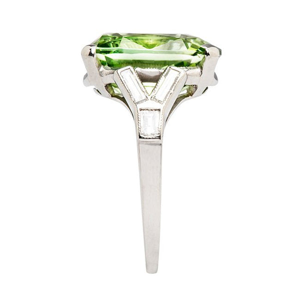 Vintage Green Tourmaline Engagement Cocktail Ring | Kirby