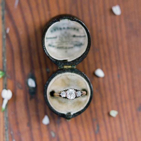 Wonderful Oxidized Victorian Era Engagement Ring | Photo by Kristen Lynne
