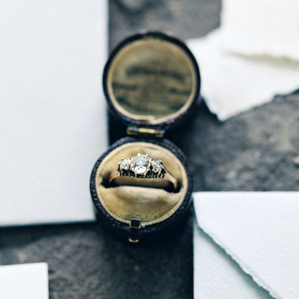 Wonderful Oxidized Victorian Era Engagement Ring | Photo by Matoli Keely