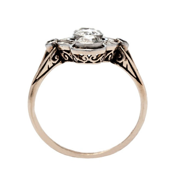 Meadow Brook unusual diamond engagement ring from Trumpet & Horn