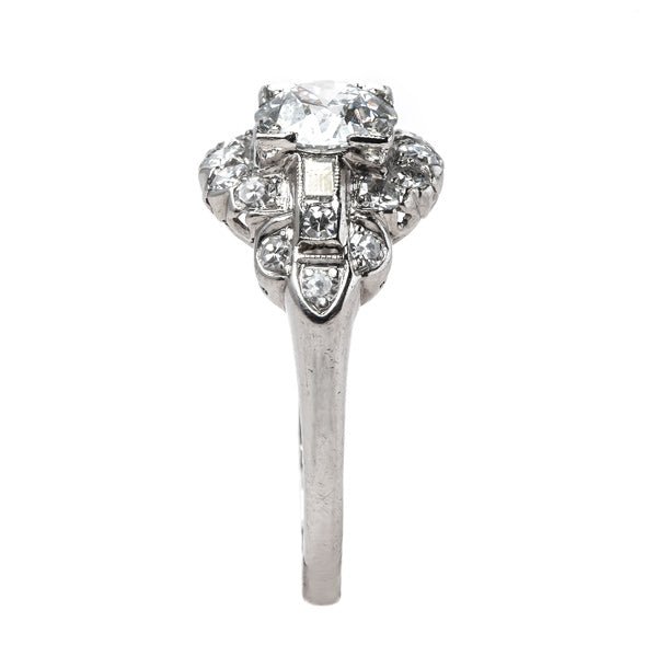Vintage Art Deco Era Engagement Ring | Mount Rainier from Trumpet & Horn