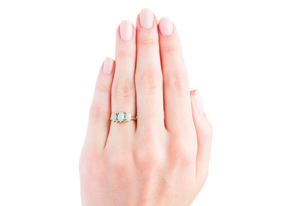 piedmont stone diamond ring on hand