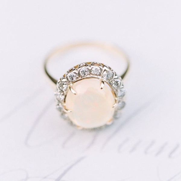 Fabulous Opal and Diamond Cocktail Ring | Photo by Sweetlife Photography