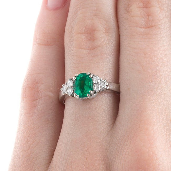 Glittering Modern Era Emerald Ring | Partridge from Trumpet & Horn