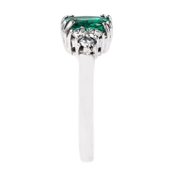 Glittering Modern Era Emerald Ring | Partridge from Trumpet & Horn