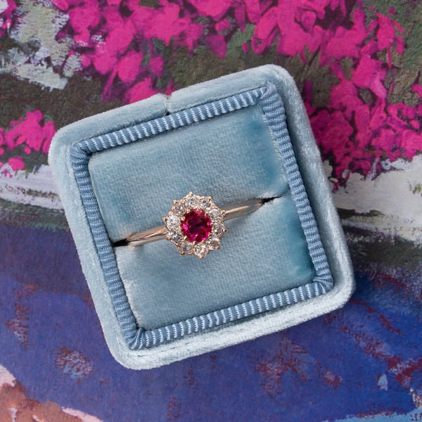 Victorian Engagement Ring with Pinkish Ruby | Red Hook from Trumpet & Horn