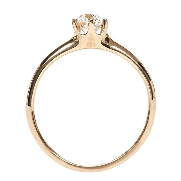 Vintage Gold Solitaire Engagement Ring