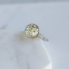Vintage-Inspired 5.48ct Old European Cut Diamond Ring | Ridgeway