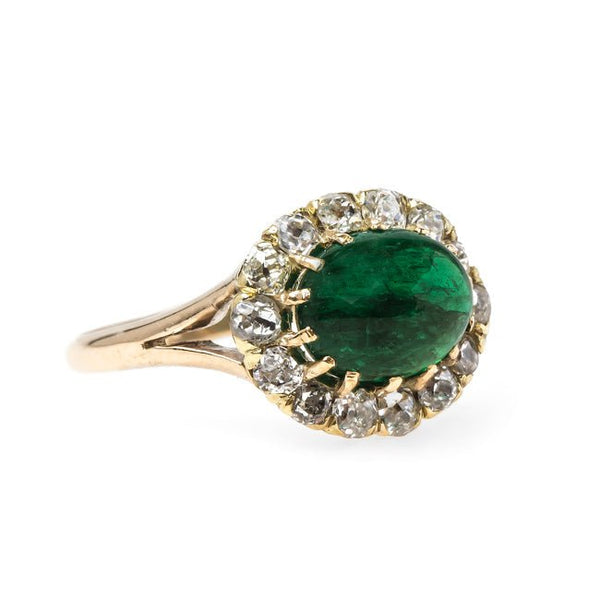 Charming Victorian Era Engagement Ring with Natural Emerald Center | Robinson from Trumpet & Horn