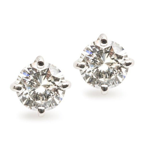 Vintage Diamond Stud Earrings