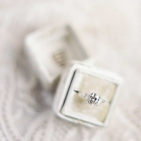 Exceptional Art Deco Solitaire Engagement Ring | Middlebury from Trumpet & Horn | Photo by Sawyer Baird